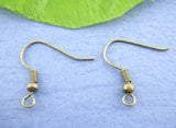 Zinc Alloy Ear Wire Hooks Earring Findings DIY Making Drop Earrings, 200-250PCs