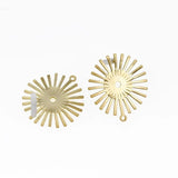 10pcs Stainless Steel Flower Stud Earring Bases for Jewelry Making