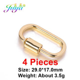 4pcs/Lot Metal Screw Spiral Clasps For Pendant Making