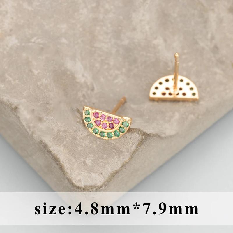 Handmade Zircon Earrings for Women, 6 pcs/lot