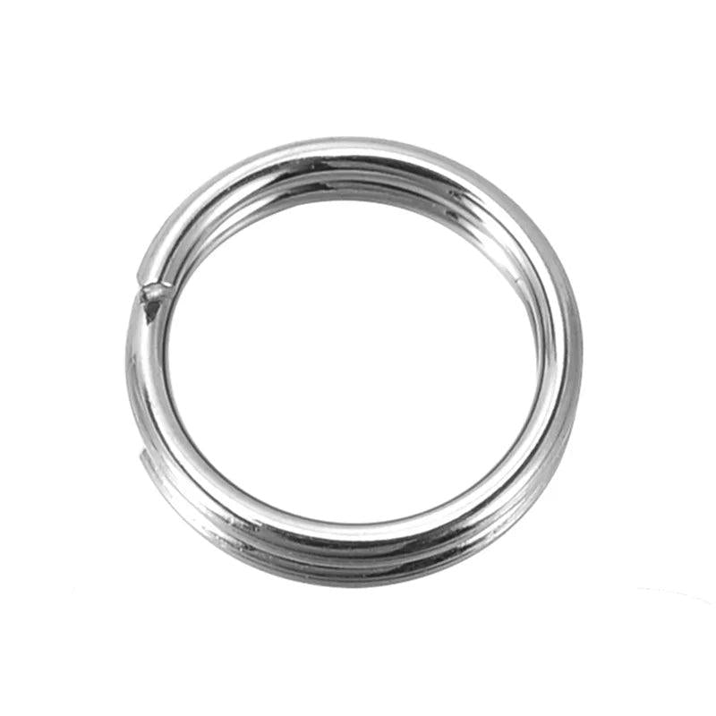 500 Lovely Silver Stainless Steel Split Rings 7mm