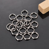 500 Lovely Silver Stainless Steel Split Rings 7mm