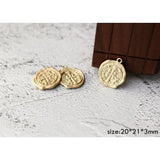 8pcs Coin Pendant DIY Earrings Accessory Retro Queen Portrait
