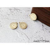 8pcs Coin Pendant DIY Earrings Accessory Retro Queen Portrait