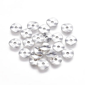 100pcs 10mm Donut Alloy Spacer Beads Tibetan Style DIY Jewelry Making