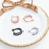 Zircon Earrings DIY Jewelry Making Supplies