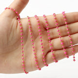 1 Meter Crystal Round Beads Chains for Jewelry Making DIY Bracelet Necklace