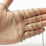 1 Meter Crystal Round Beads Chains for Jewelry Making DIY Bracelet Necklace