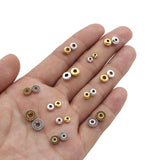 100pcs Mixed Style Silver/Gold Charms Spacer Beads DIY Bracelet Loose Bead