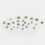 100pcs Mixed Style Silver/Gold Charms Spacer Beads DIY Bracelet Loose Bead