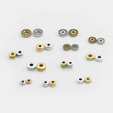 100pcs Mixed Style Silver/Gold Charms Spacer Beads DIY Bracelet Loose Bead
