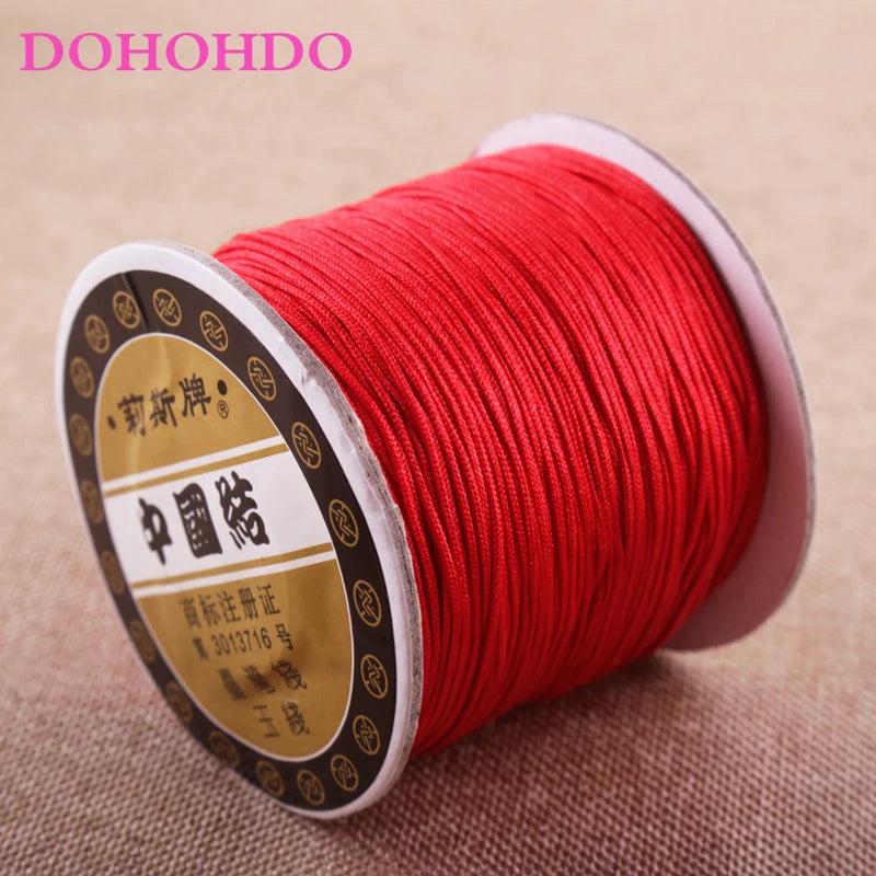 120m/Spool 0.8mm Mix Nylon Knotting Cord DIY Bracelet Thread