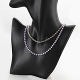 1m 4mm Crystal Glass Beading Chain Copper Chains for Necklace DIY
