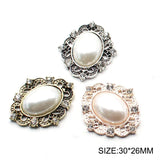 10 Pcs Vintage Pearl Alloy DIY Wedding Dress Rhinestone Jewelry Accessories