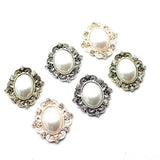 10 Pcs Vintage Pearl Alloy DIY Wedding Dress Rhinestone Jewelry Accessories