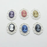 10pcs/lot Metal Inlaid Beauty Head Jewelry Accessories Boutique