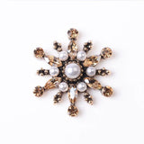 10 PCS Crystal Rhinestone Pearl Flowers Headwear Earrings DIY Jewelry