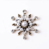 10 PCS Crystal Rhinestone Pearl Flowers Headwear Earrings DIY Jewelry