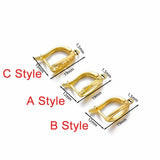 10Pcs 19mm French Lever Earring Hooks Wire Settings Base Hoops Findings