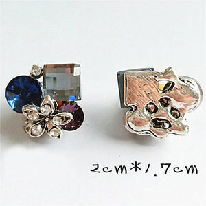 10 PCS Crystal Rhinestone Flowers 20*17mm DIY Jewelry Making