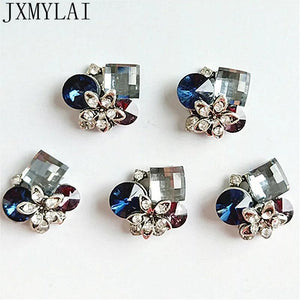 10 PCS Crystal Rhinestone Flowers 20*17mm DIY Jewelry Making