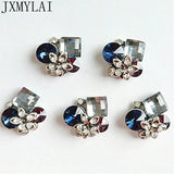 10 PCS Crystal Rhinestone Flowers 20*17mm DIY Jewelry Making