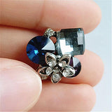 10 PCS Crystal Rhinestone Flowers 20*17mm DIY Jewelry Making