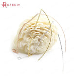 4PCS 93MM 24K Brass Tassel Earring Chain DIY Jewelry Findings