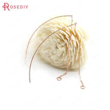 4PCS 93MM 24K Brass Tassel Earring Chain DIY Jewelry Findings