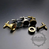 12mm Bezel Cufflink Settings - Silver, Bronze, Gold, Antiqued Brass