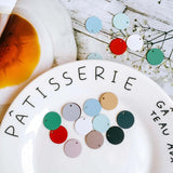 Round Shape Metal Pendant Earrings 10pcs