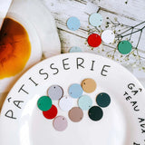 Round Shape Metal Pendant Earrings 10pcs