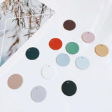 Round Shape Metal Pendant Earrings 10pcs