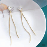 10pcs Rhinestone Tassel Chains Stars Charms Pendants DIY Earrings Making