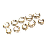 Raw Brass Lever Back Earring Hoop w/ Loop Hooks for Diy Drop Earrings