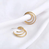 Raw Brass Lever Back Earring Hoop w/ Loop Hooks for Diy Drop Earrings