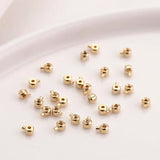 18K Plated Brass Clip Clasps Crimp End Beads for Jewelry Making