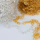 1m Star Chain DIY Necklace Chain 5mm Hollow Out Metal Copper Craft Jewelry