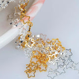 1m Star Chain DIY Necklace Chain 5mm Hollow Out Metal Copper Craft Jewelry