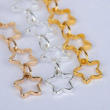 1m Star Chain DIY Necklace Chain 5mm Hollow Out Metal Copper Craft Jewelry
