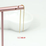 10pcs 925 Sterling Silver Earring Tassel Chain Ear Wire for DIY Jewelry Making