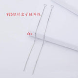 10pcs 925 Sterling Silver Earring Tassel Chain Ear Wire for DIY Jewelry Making