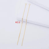 10pcs 925 Sterling Silver Earring Tassel Chain Ear Wire for DIY Jewelry Making