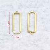 10pcs Hollow Pendant Base Open Bezel Pendants Jewelry Making Findings