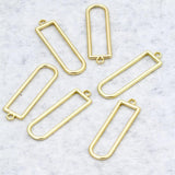 10pcs Hollow Pendant Base Open Bezel Pendants Jewelry Making Findings
