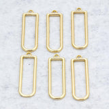 10pcs Hollow Pendant Base Open Bezel Pendants Jewelry Making Findings