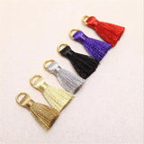 20pcs 20mm Mini Silk Tassels for Earrings Jewelry DIY Fringe Findings