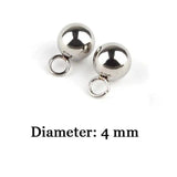 10pcs Stainless Steel Ball Earrings Findings for Drop Earrings F2262