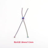 3-Piece Stainless Steel Bolo Chain Bracelets Adjustable Slider
