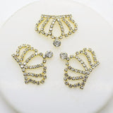 10pcs 30*40mm Rhinestone Crown Pendant DIY Jewelry Findings
